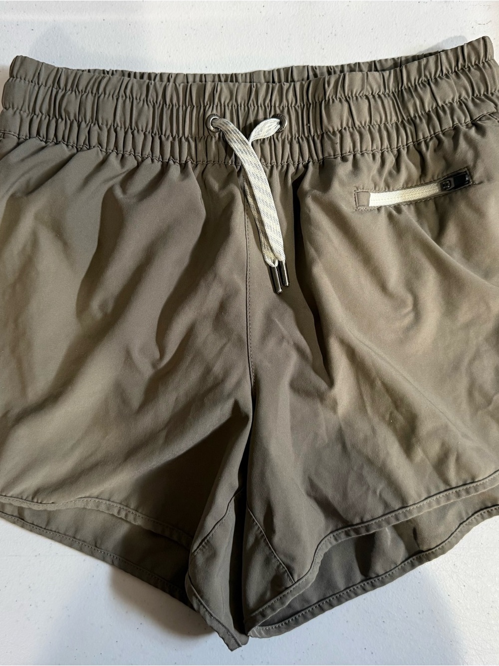 Vuori Olive Green Women's Athletic Shorts